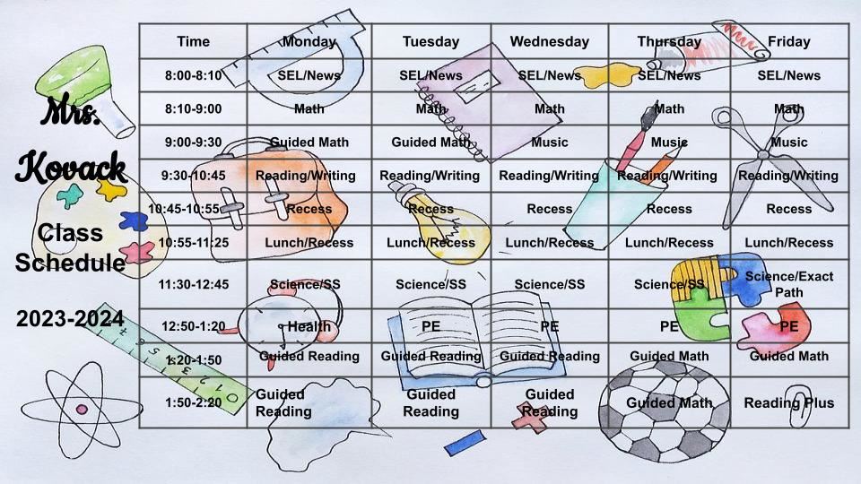 Schedule
